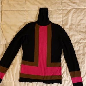 INC Color Block Turtleneck Sweater - XS
